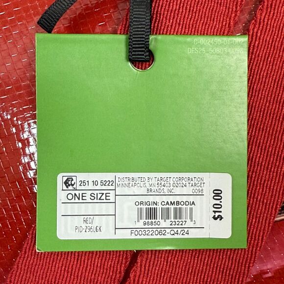 Kate Spade New York Target Reusable Shopping Tote Bag Red Limited Edition NWT - Picture 5 of 6